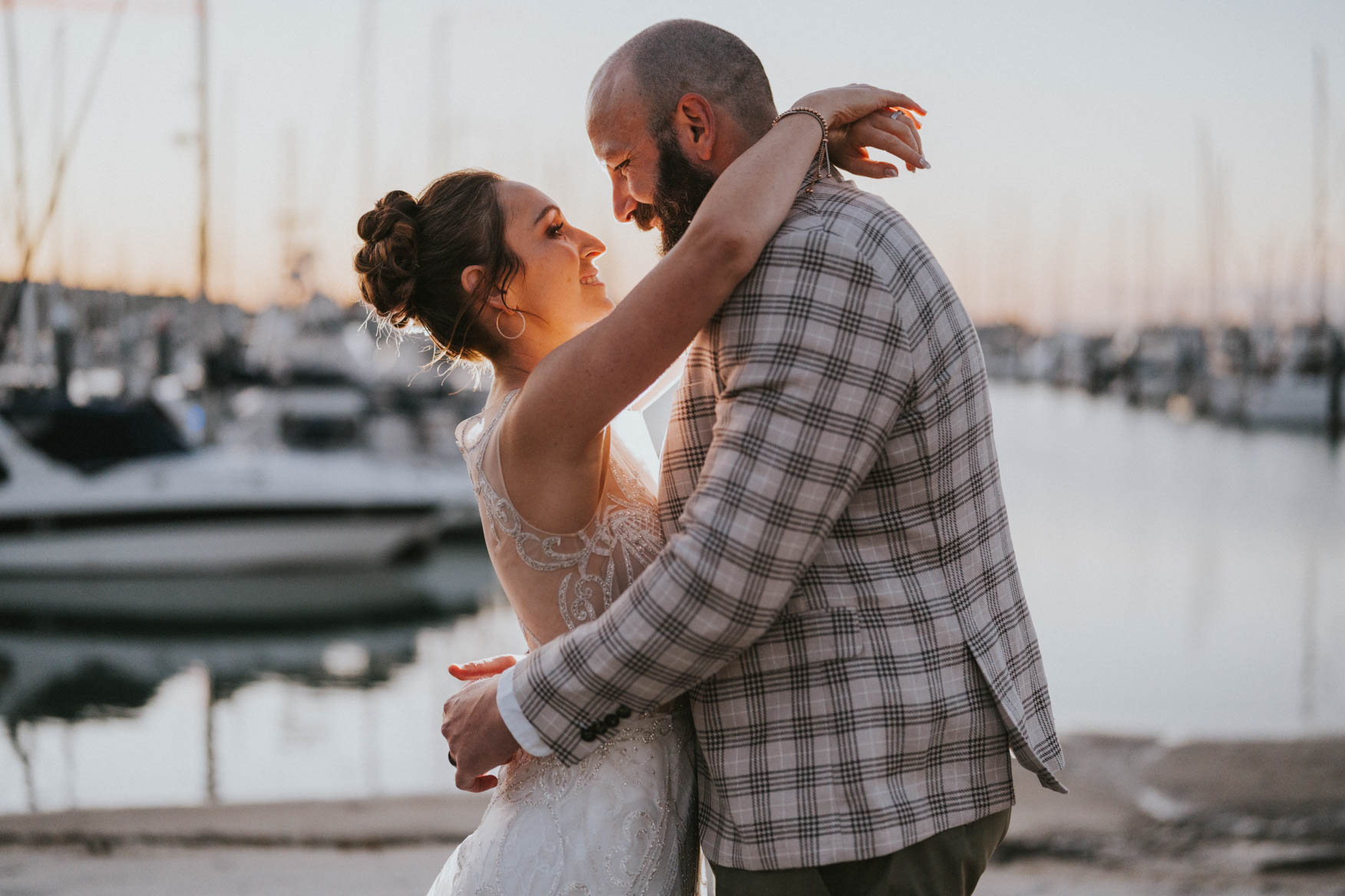 Mel and Brett's wedding day