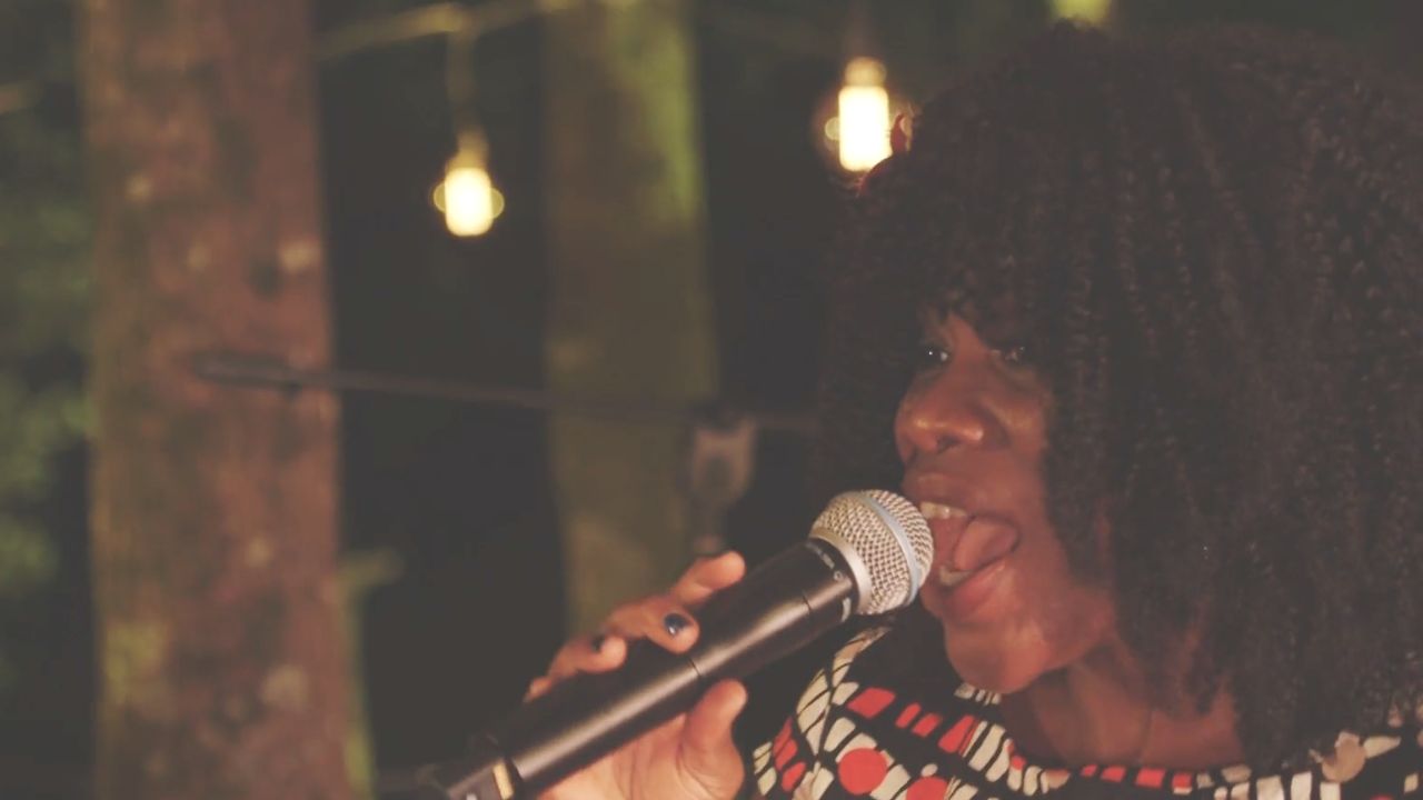 Melbourne Club Band singer performing Valerie